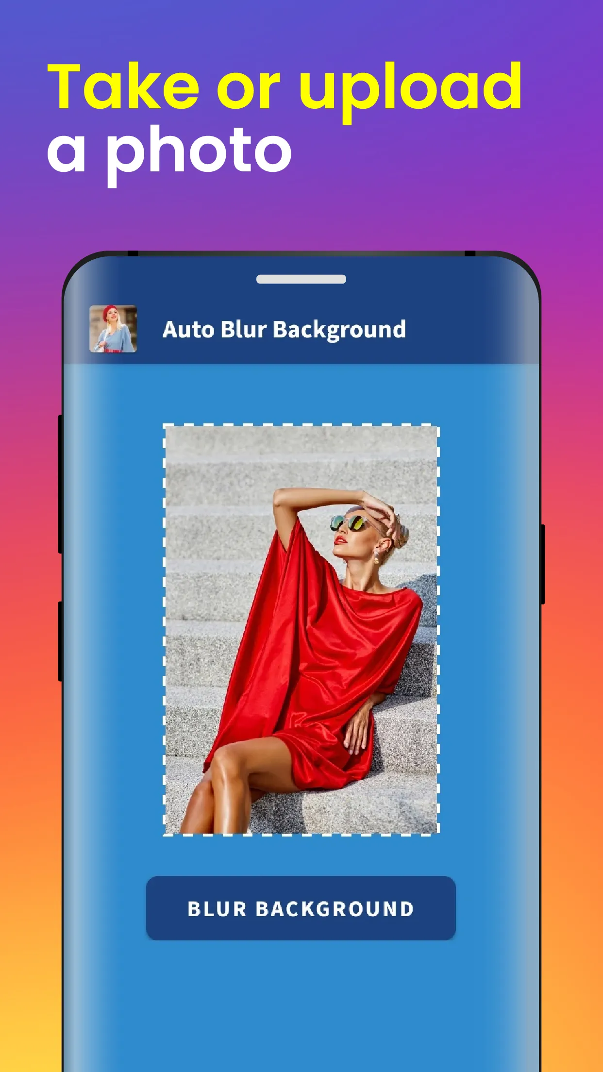 Auto Blur Photo Background AI | Indus Appstore | Screenshot