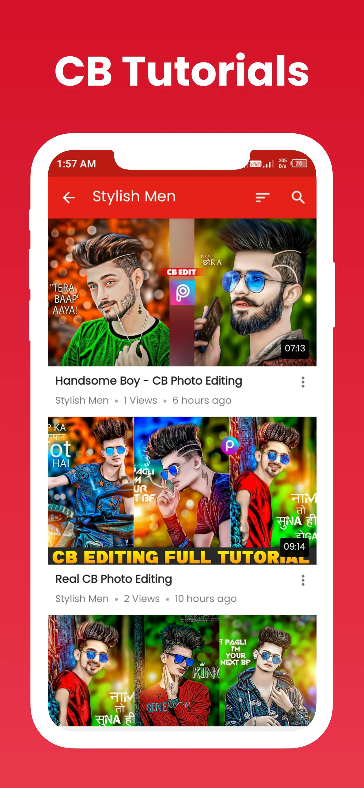 CB Photo Editing Tutorials | Indus Appstore | Screenshot