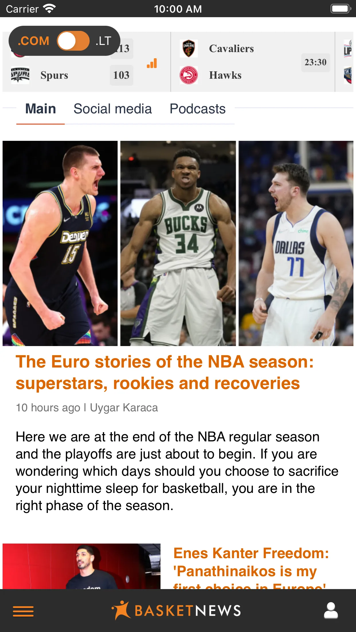 BasketNews | Indus Appstore | Screenshot