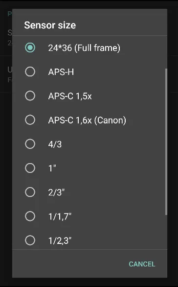 Hyperfocal - (calculator) | Indus Appstore | Screenshot