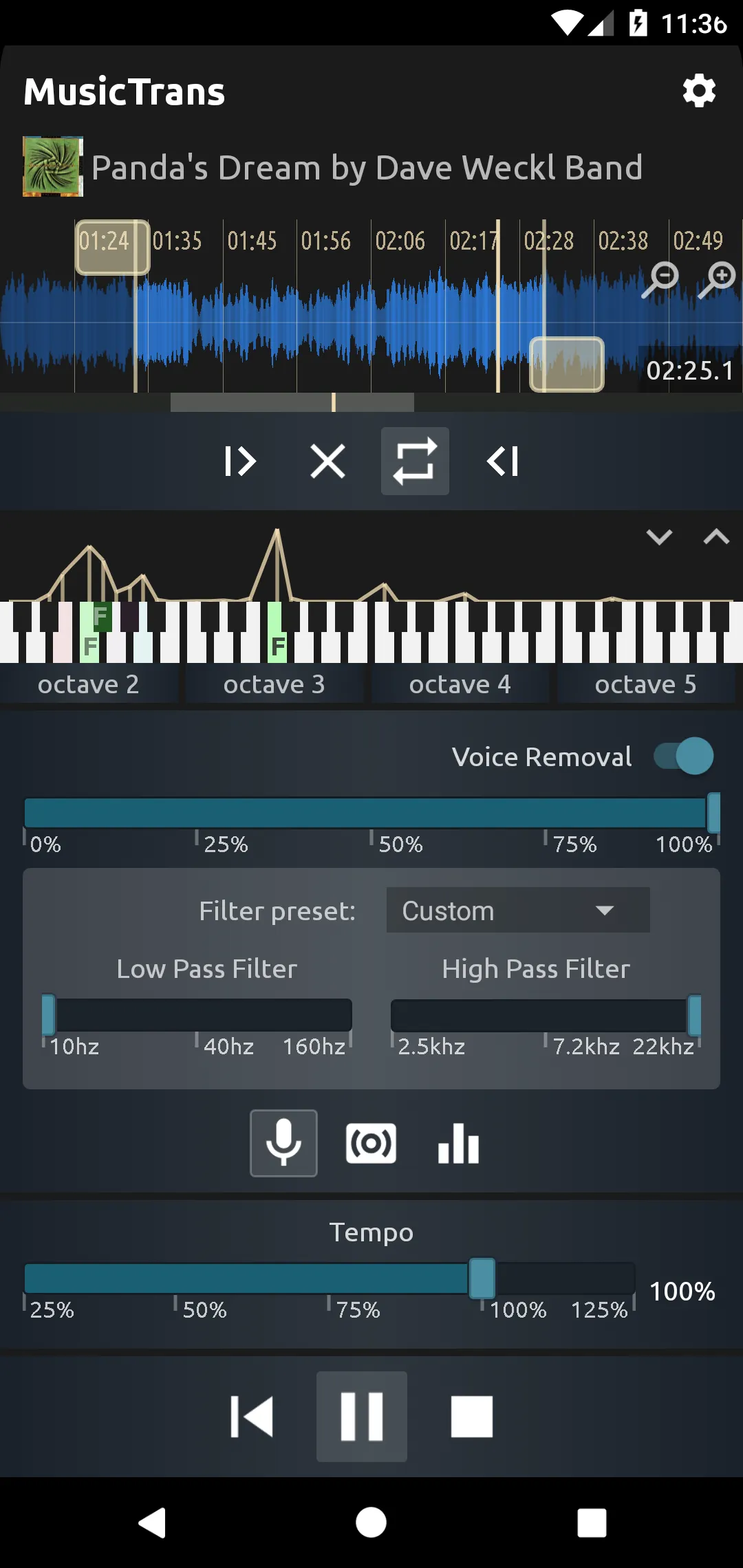 MusicTrans tool for musicians | Indus Appstore | Screenshot