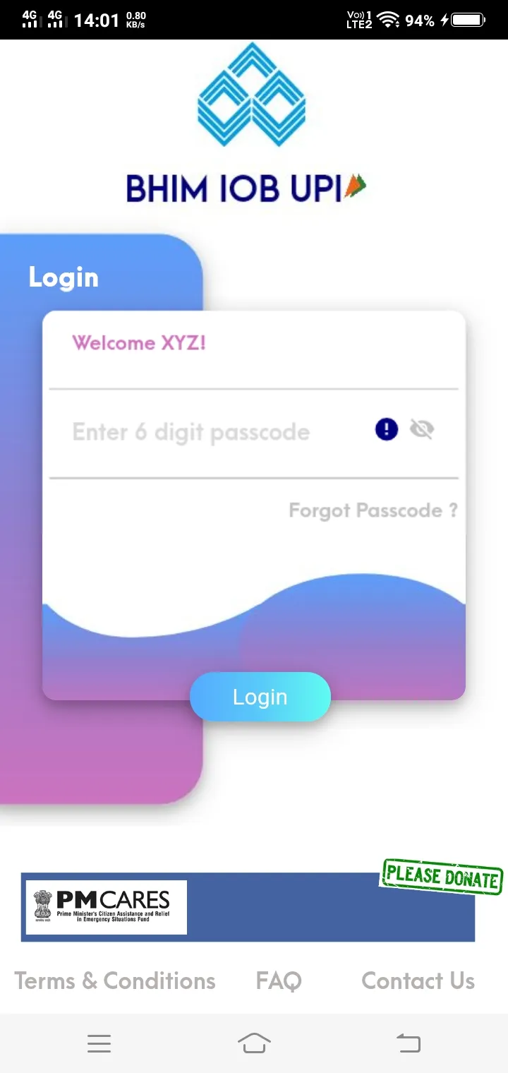 BHIM IOB UPI | Indus Appstore | Screenshot