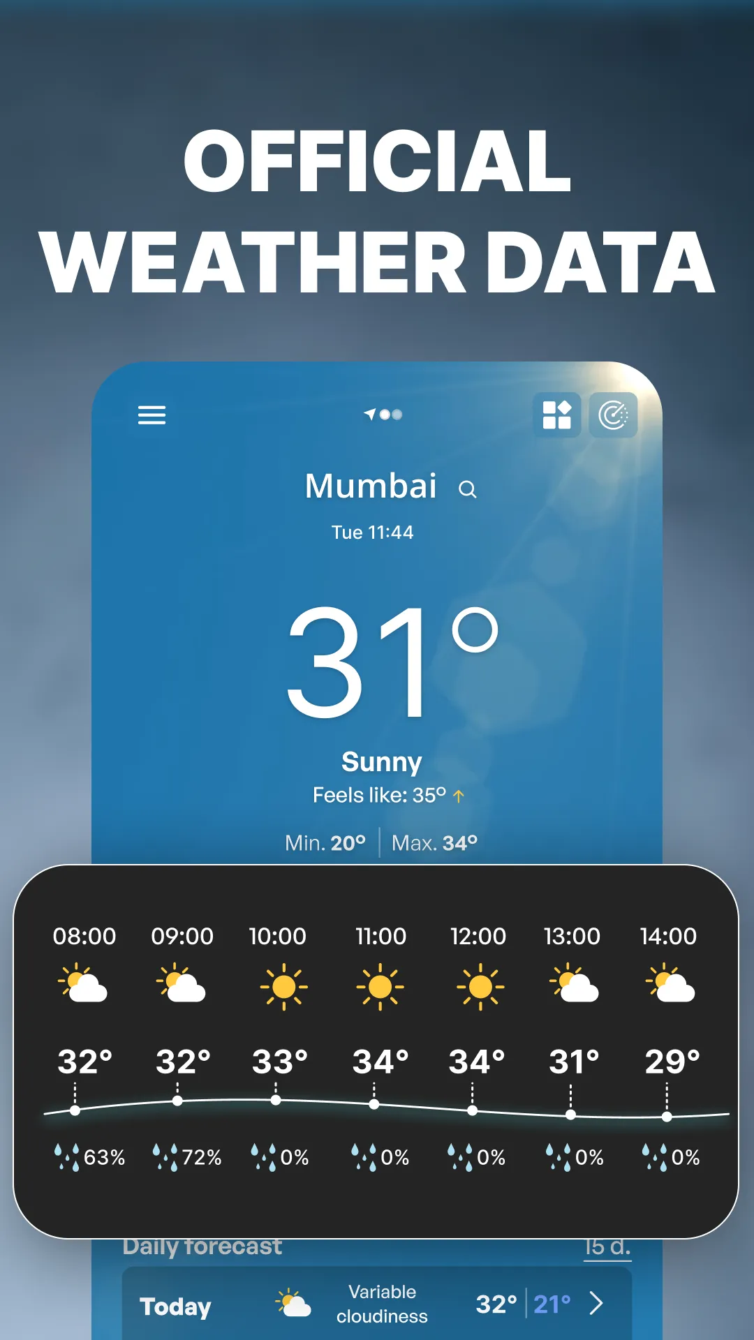 Live Weather Forecast, Radar | Indus Appstore | Screenshot
