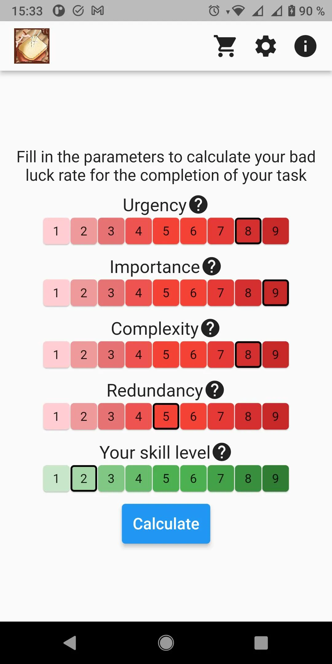 Murphy's Law Calculator | Indus Appstore | Screenshot