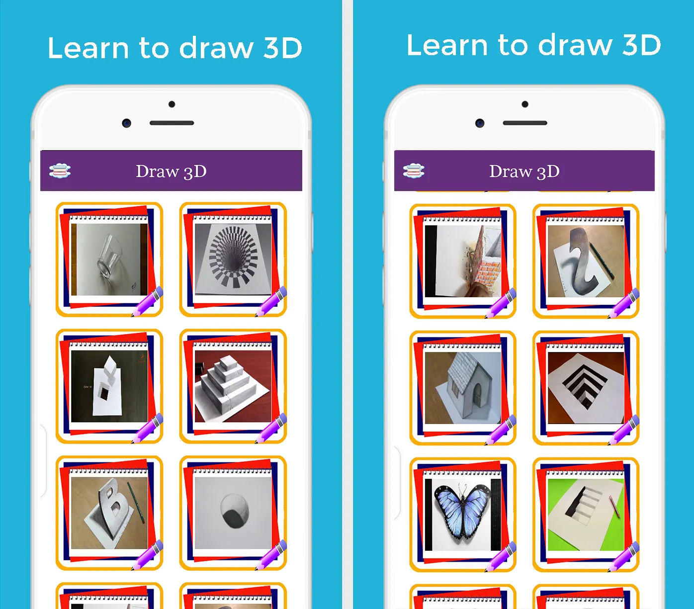 How to draw 3D | Indus Appstore | Screenshot