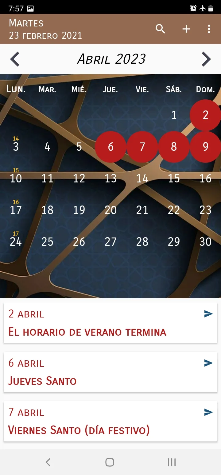 Calendario Chile | Indus Appstore | Screenshot