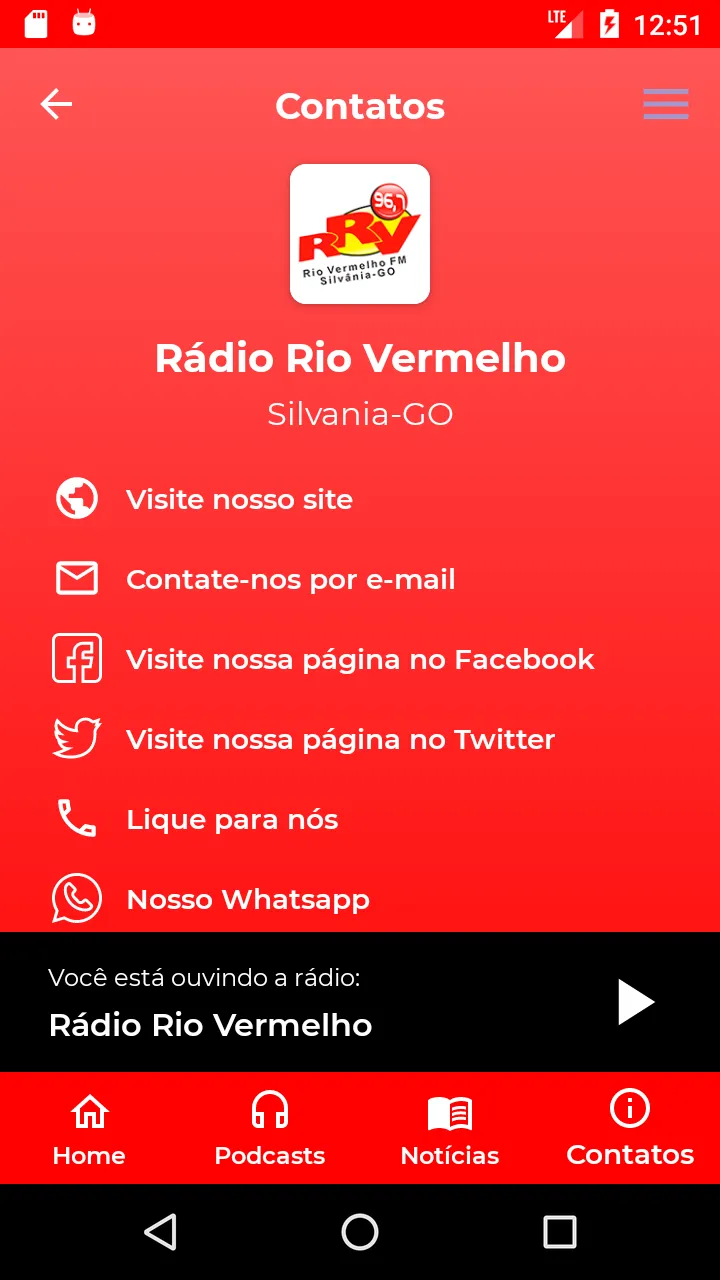 Rádio Rio Vermelho | Indus Appstore | Screenshot