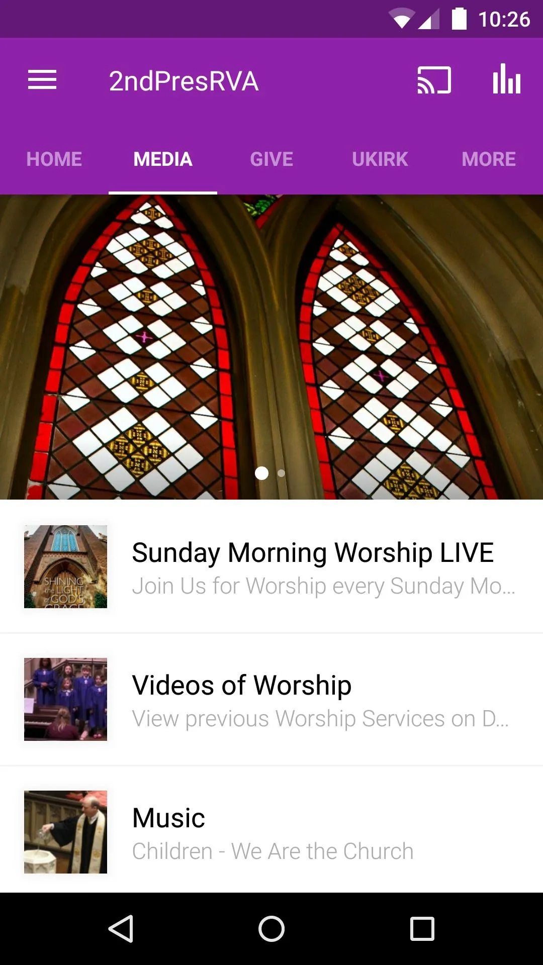 Second Presbyterian Church RVA | Indus Appstore | Screenshot