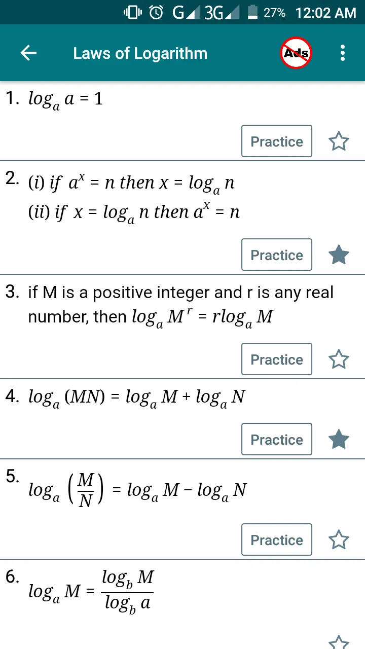 Math Formula with Practice | Indus Appstore | Screenshot