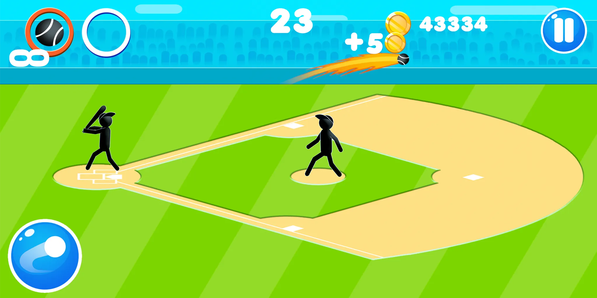 Stickman Baseball | Indus Appstore | Screenshot