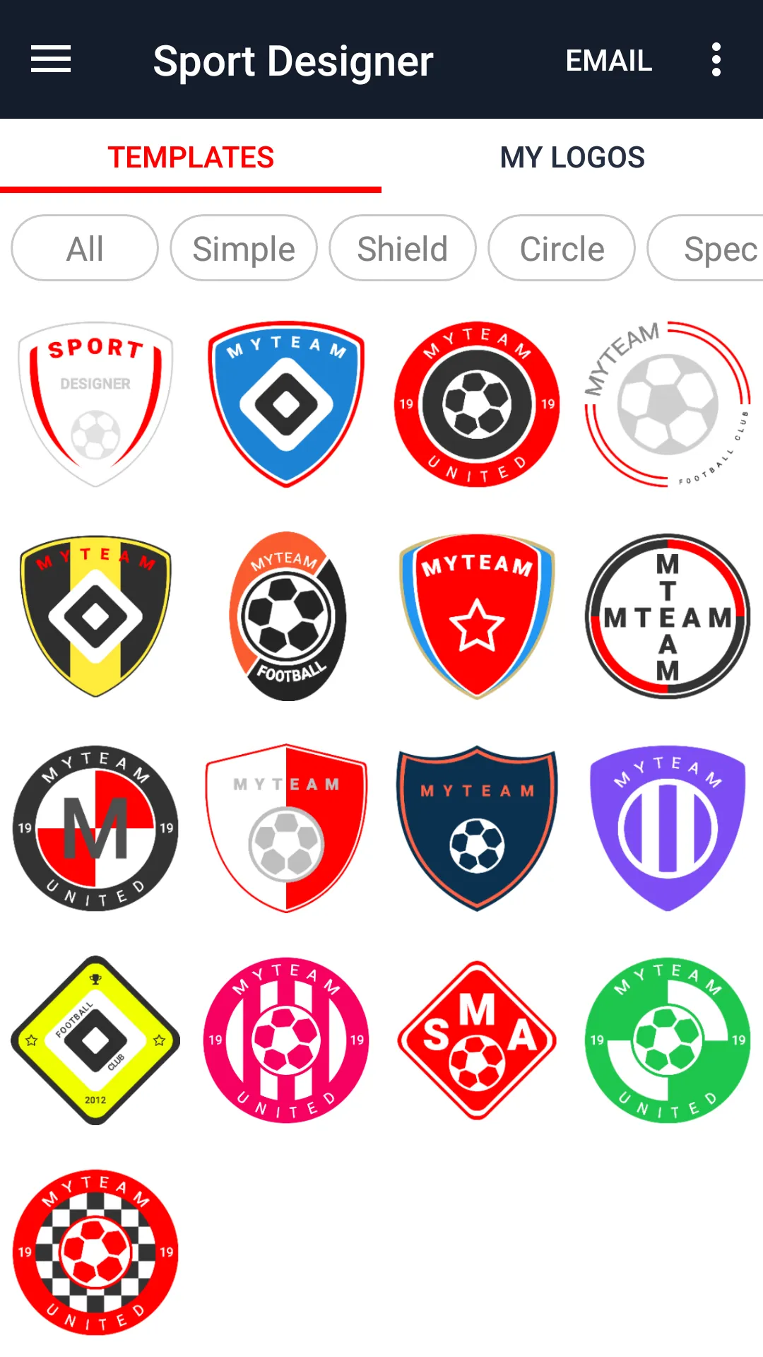 Sport Designer - Logo creator | Indus Appstore | Screenshot