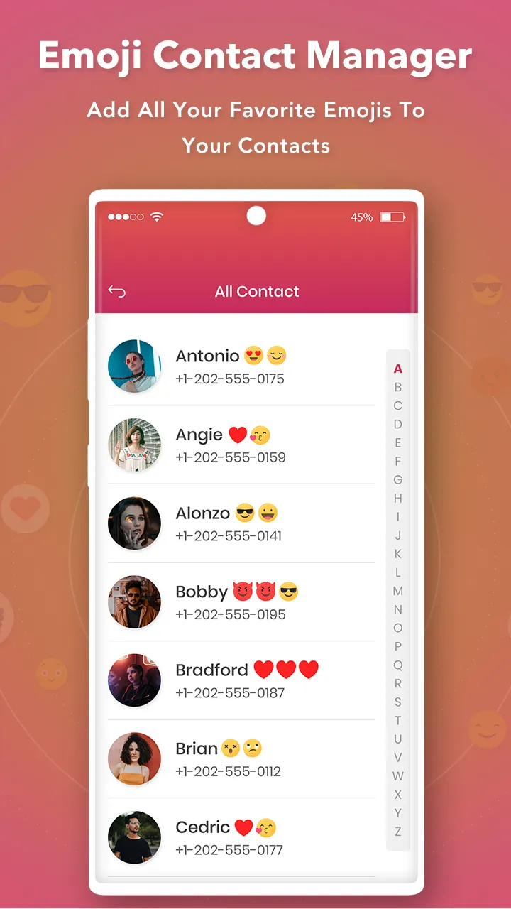 Emoji Contact Maker - Contact  | Indus Appstore | Screenshot