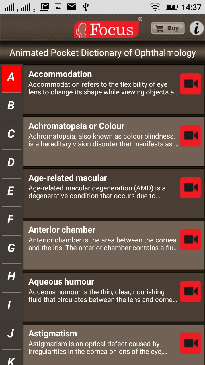 Ophthalmology -Pocket Dict. | Indus Appstore | Screenshot