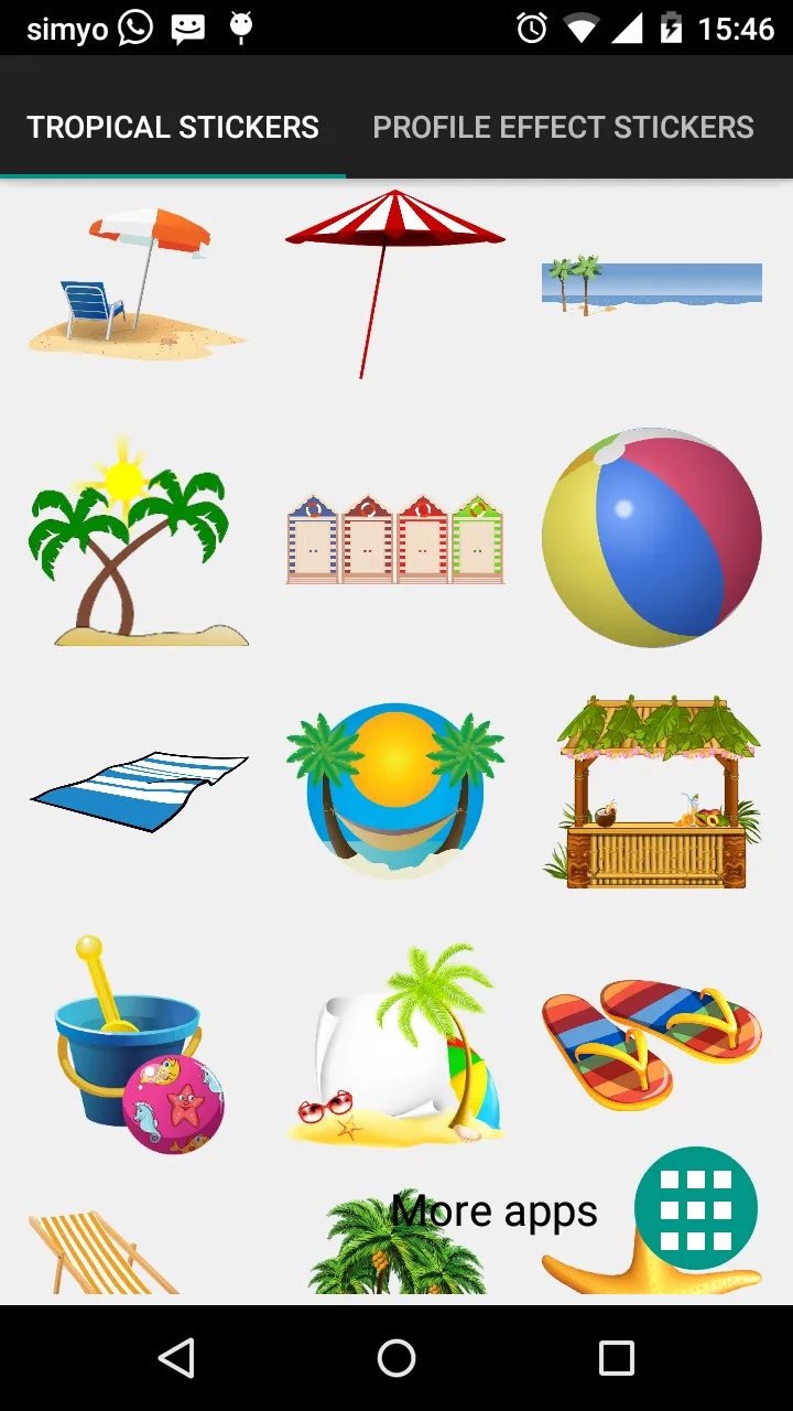 Tropical & summer stickers | Indus Appstore | Screenshot