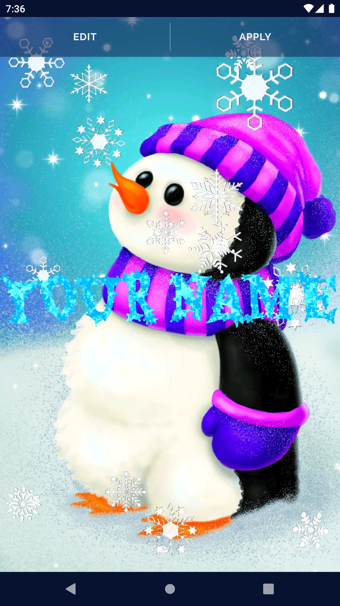 Winter Penguin Live Wallpaper | Indus Appstore | Screenshot