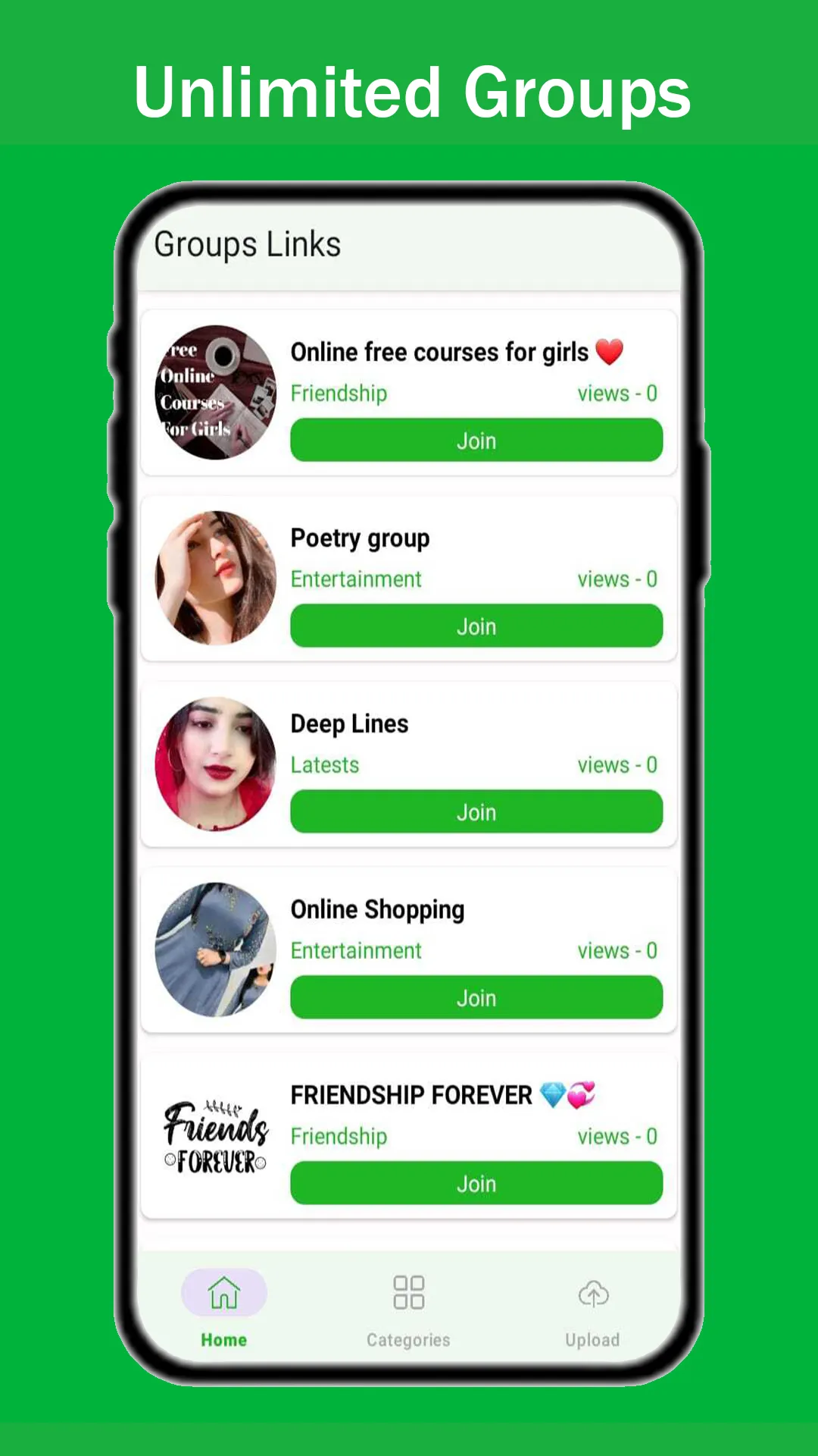 Groups Links Join Social Group | Indus Appstore | Screenshot