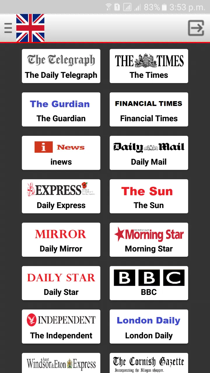 UK Newspapers | Indus Appstore | Screenshot