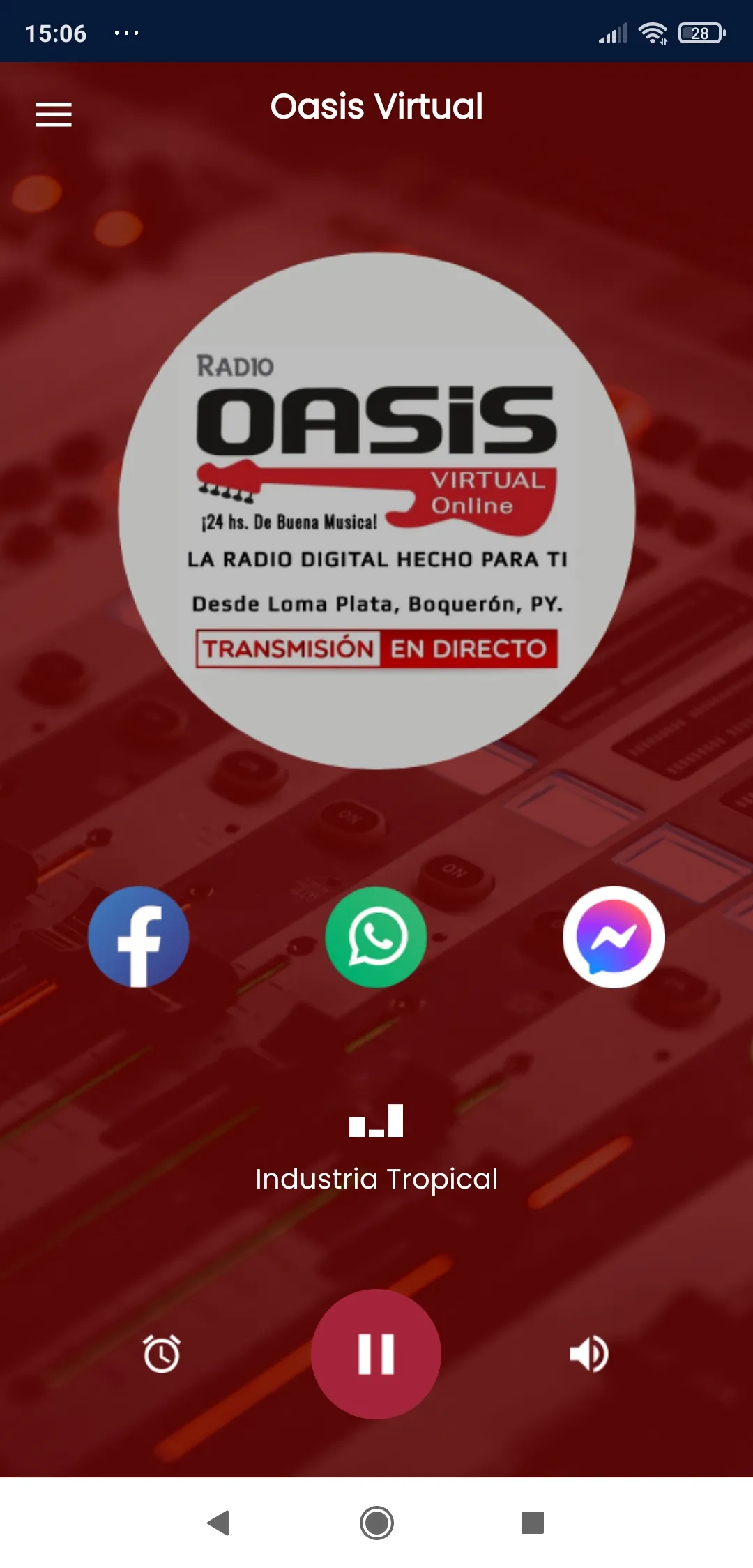 Radio Oasis Virtual - Paraguay | Indus Appstore | Screenshot