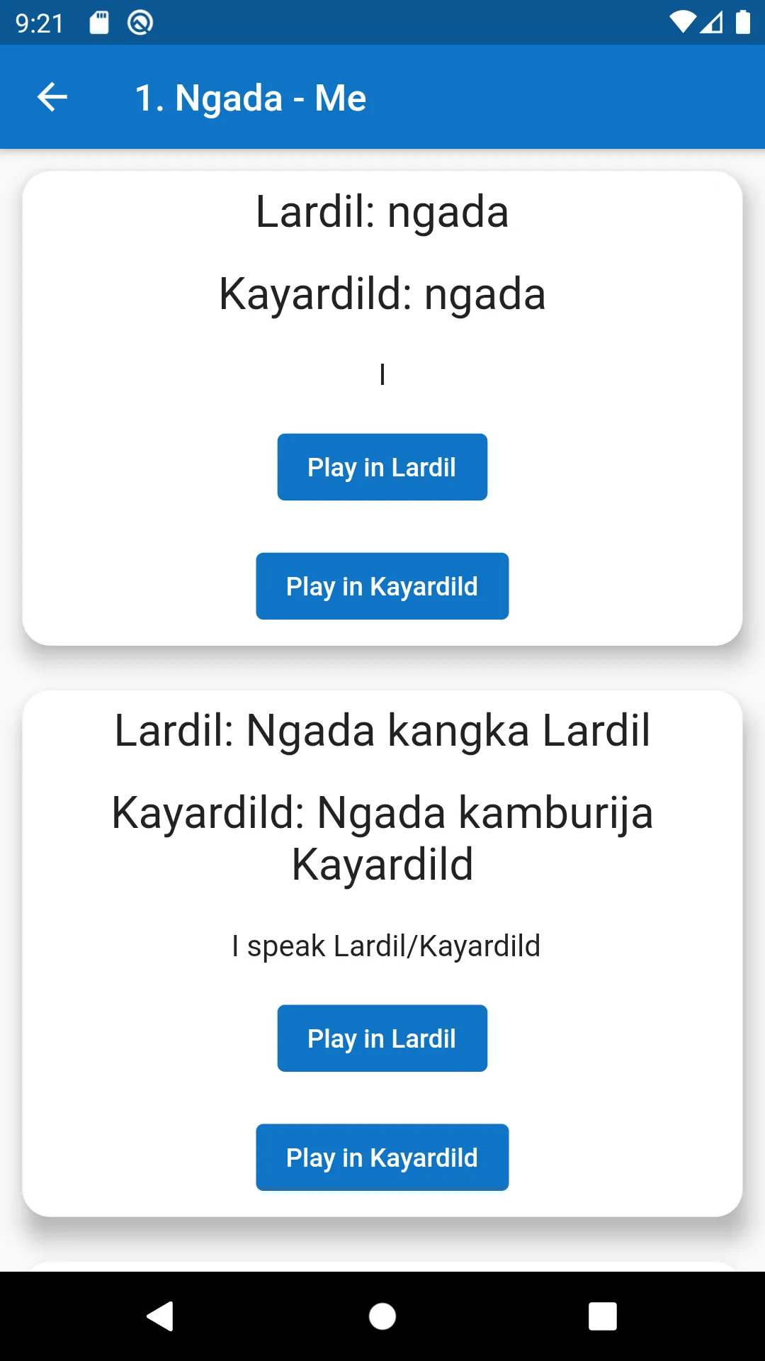 Lardil and Kayardild | Indus Appstore | Screenshot