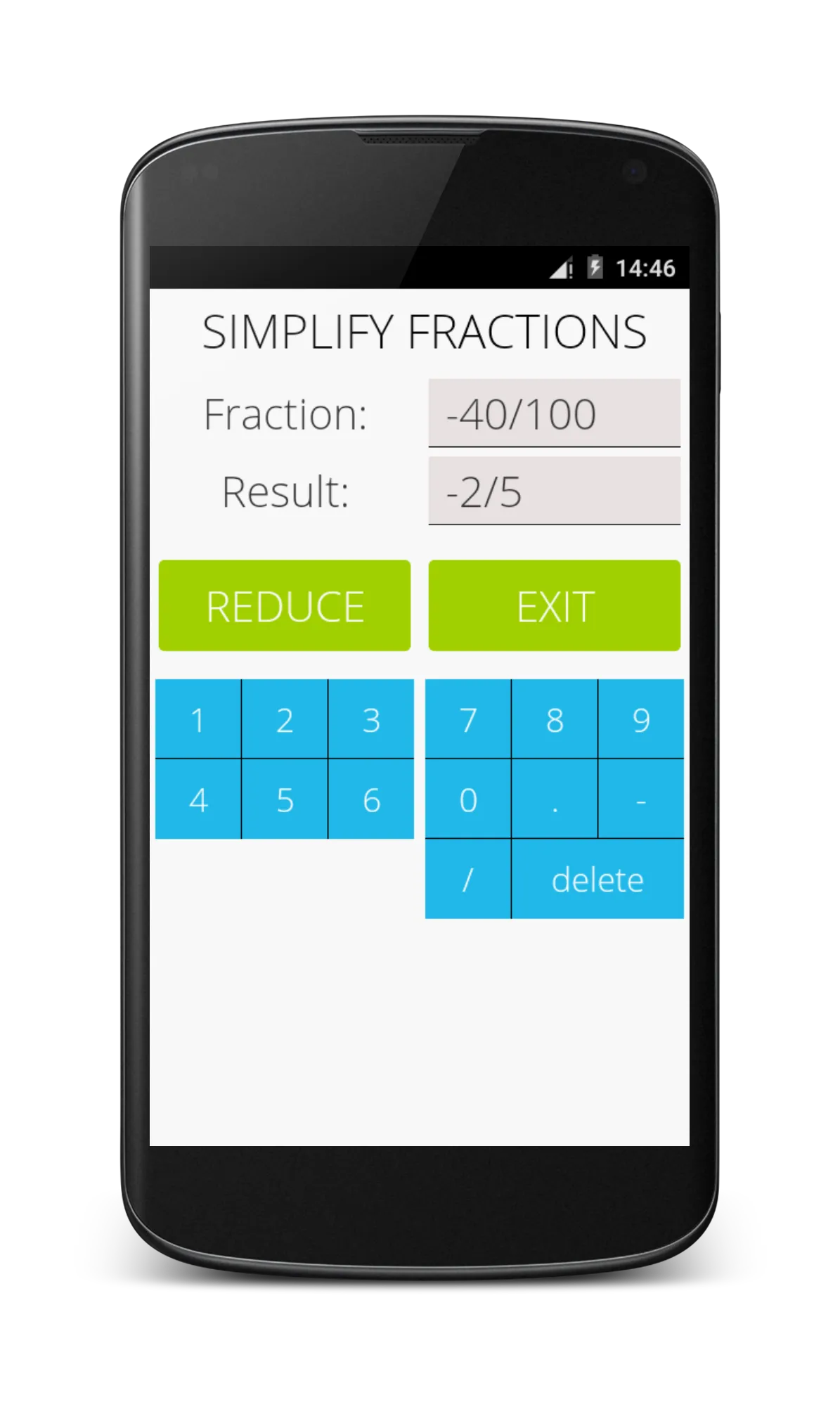 Simplify Fractions Calculator | Indus Appstore | Screenshot