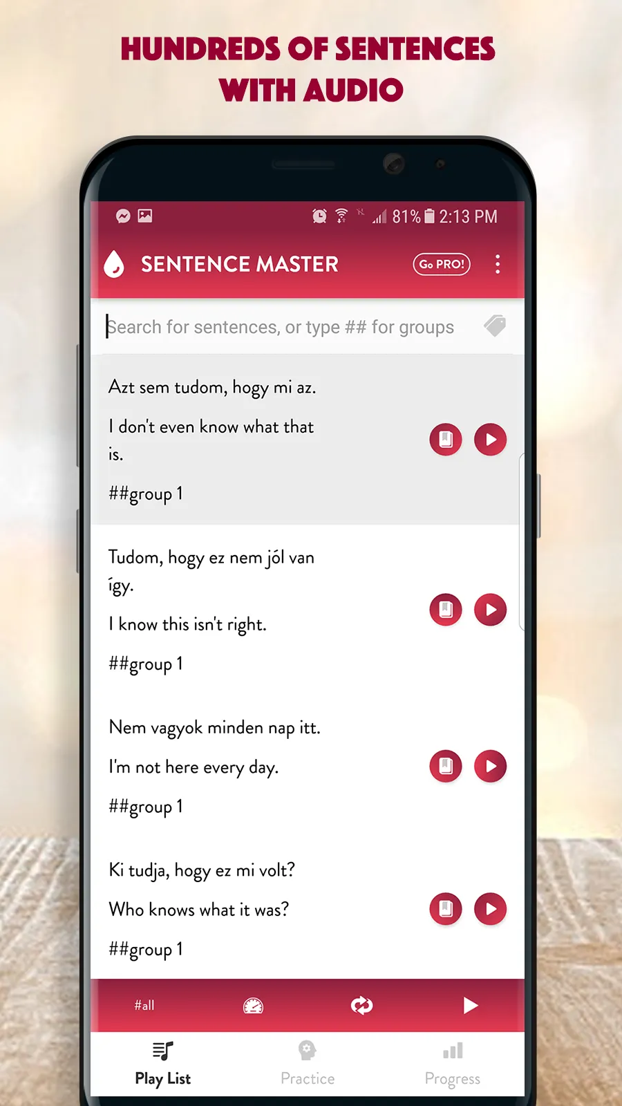 Hungarian Sentence Master | Indus Appstore | Screenshot