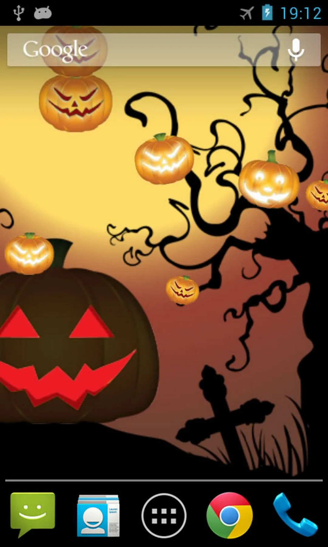 Halloween Pumpkin Live WP | Indus Appstore | Screenshot