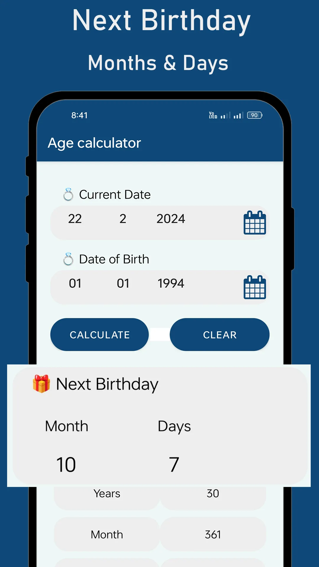 Age Calculator: Date of Birth | Indus Appstore | Screenshot