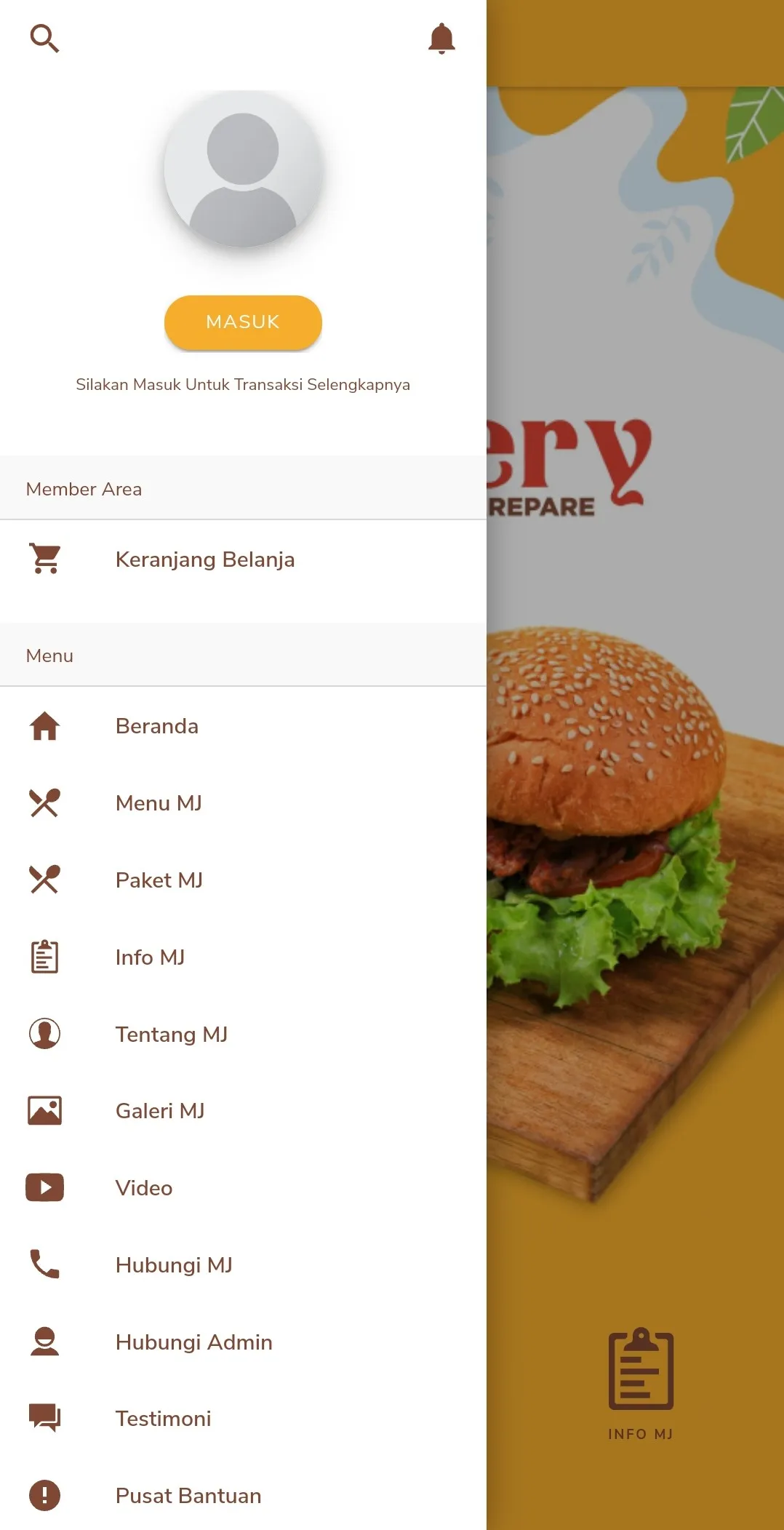 MJ Food & Drink | Indus Appstore | Screenshot