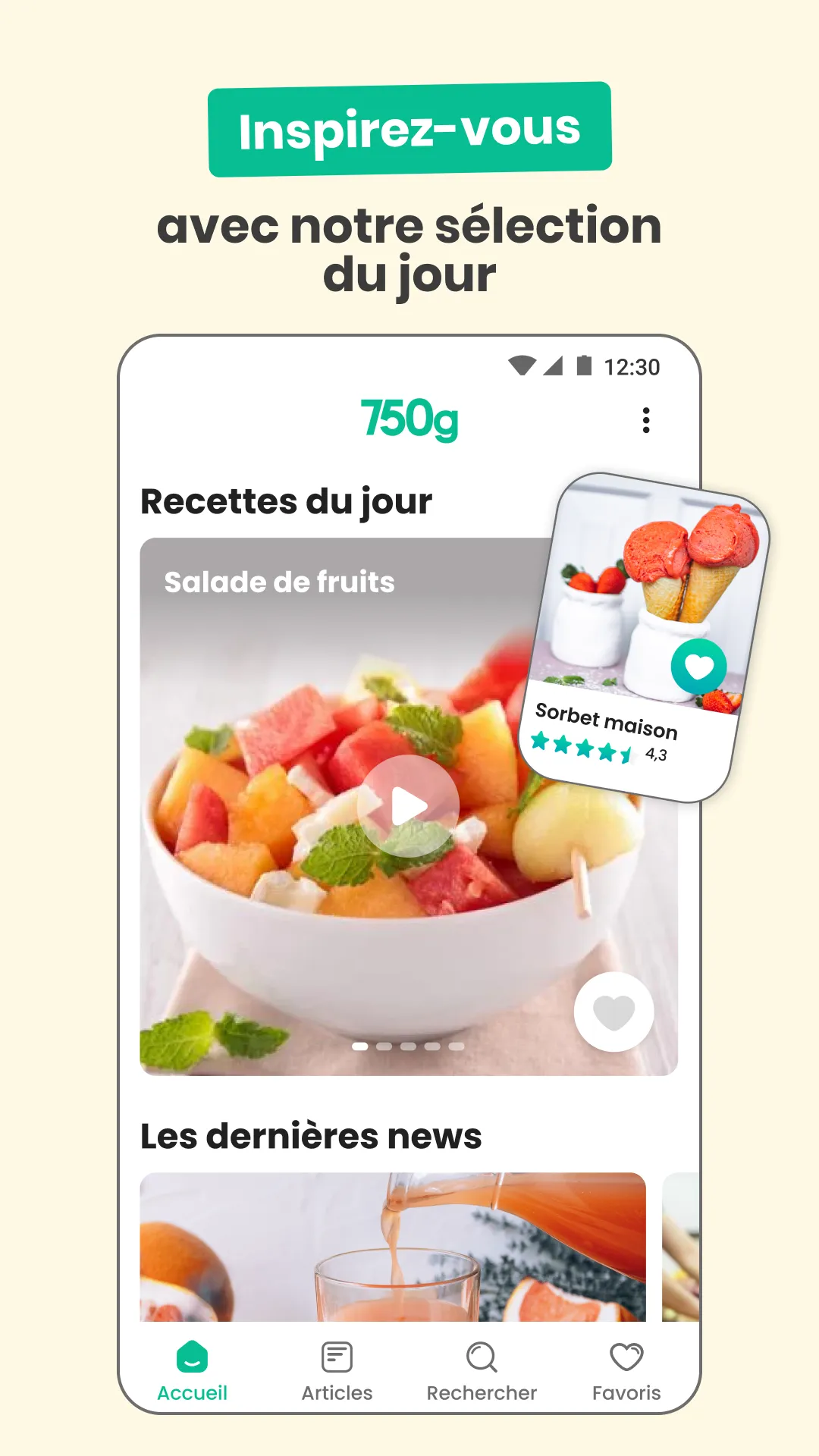 750g - Recettes de cuisine | Indus Appstore | Screenshot