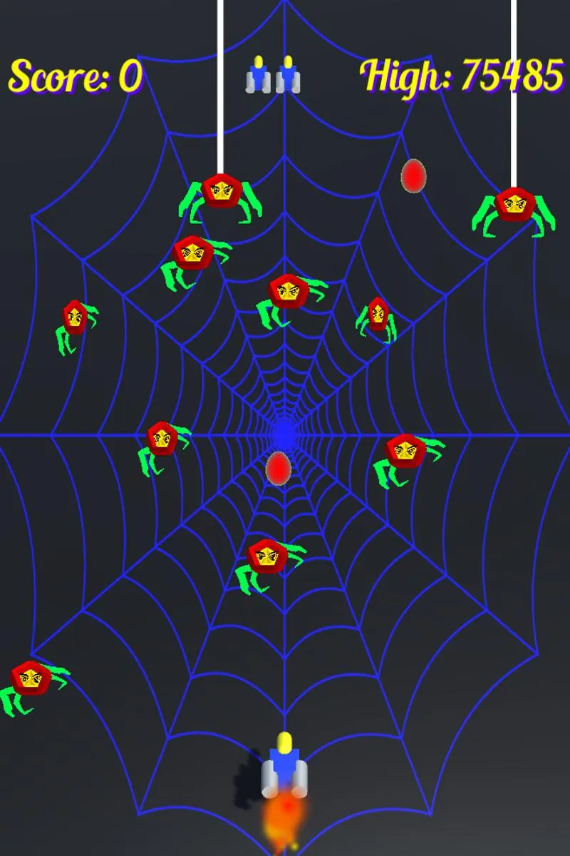 Attack of the space spiders | Indus Appstore | Screenshot