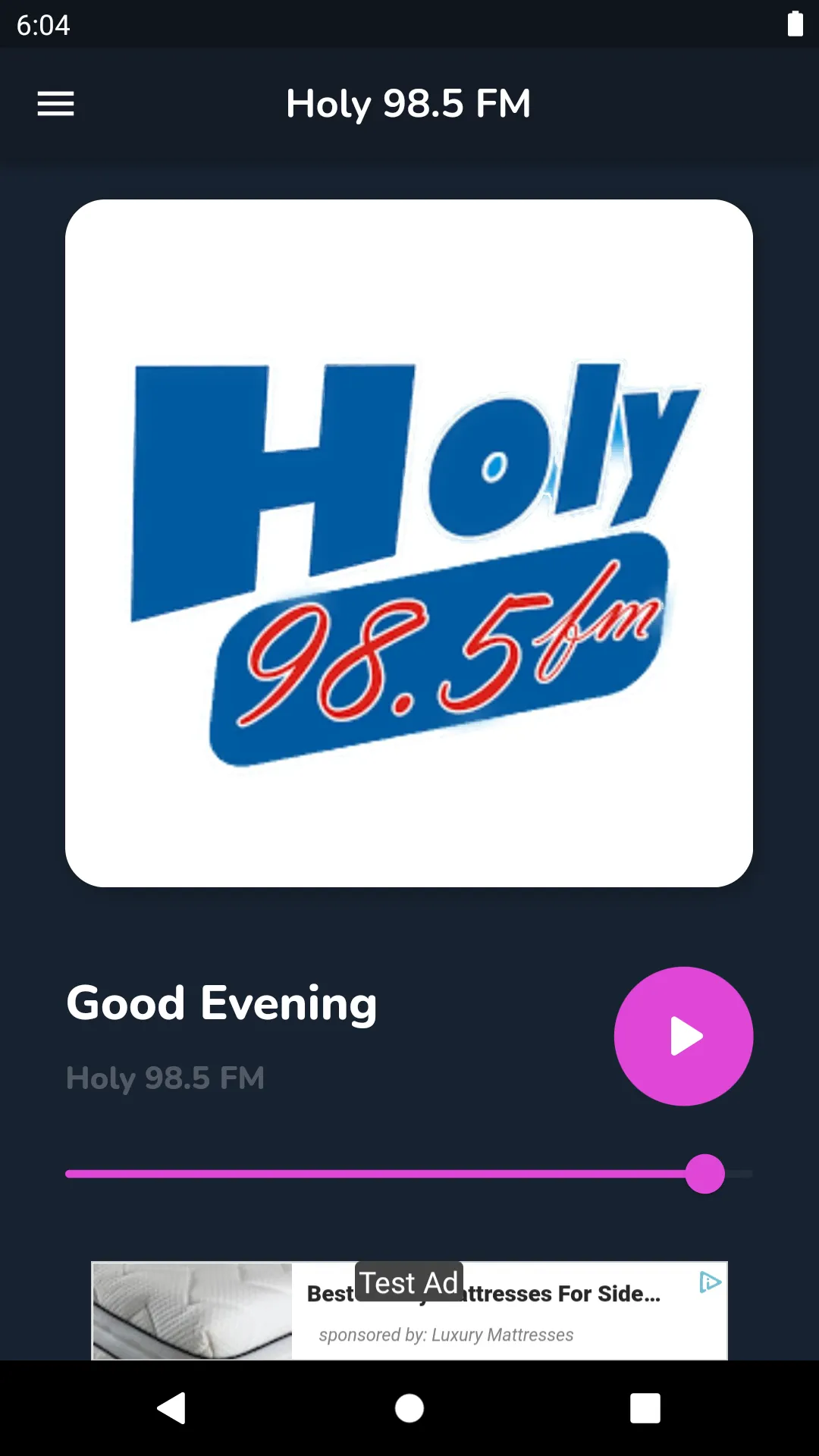 Holy 98.5 FM | Indus Appstore | Screenshot