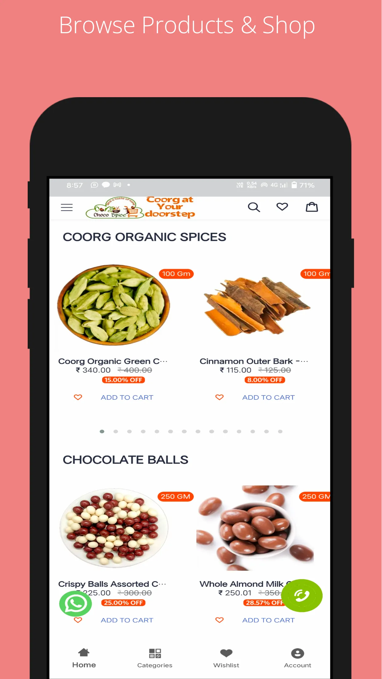 Coorg Shop - Choco Coorg Spice | Indus Appstore | Screenshot