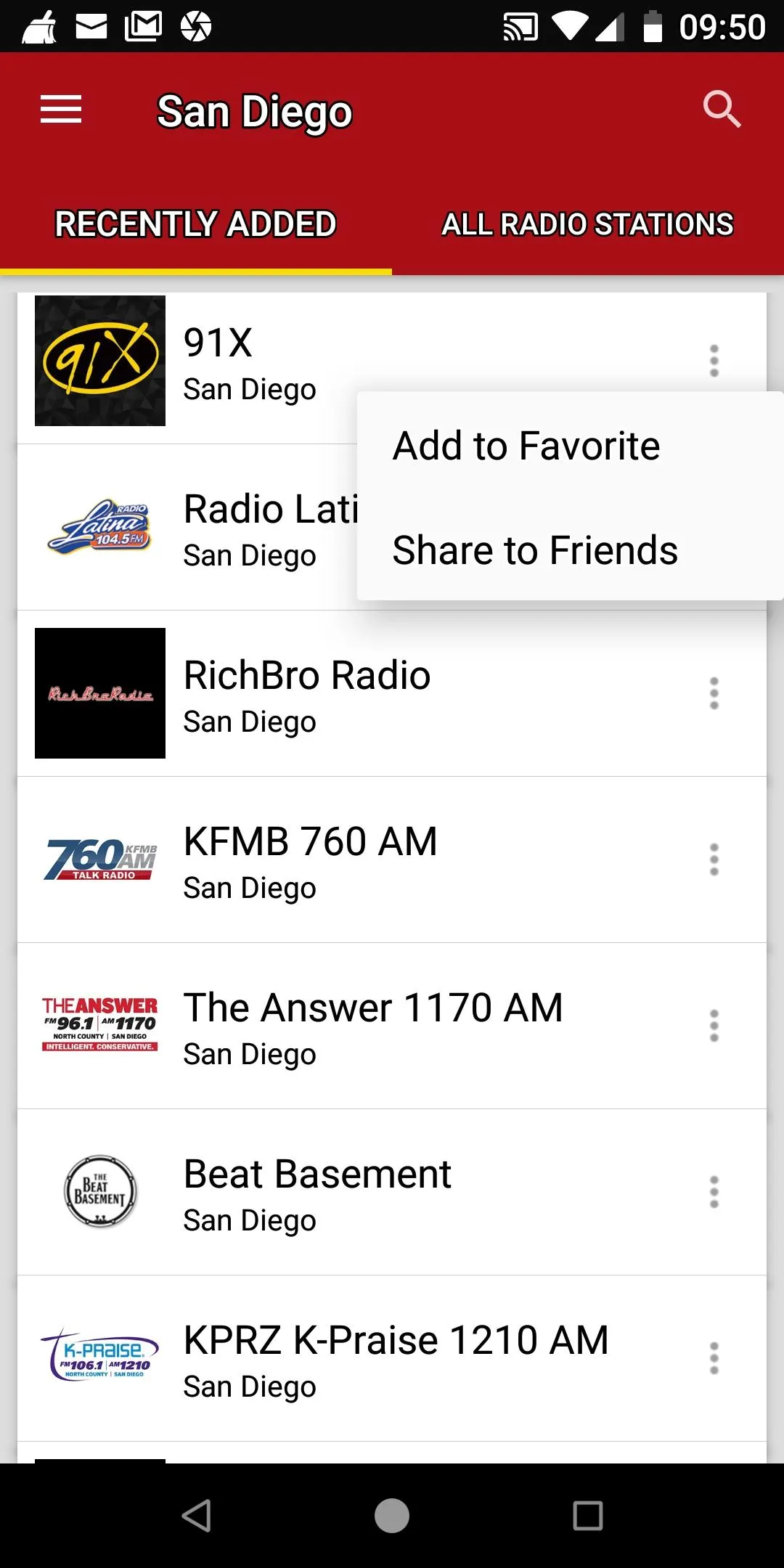 San Diego Radio Stations - USA | Indus Appstore | Screenshot