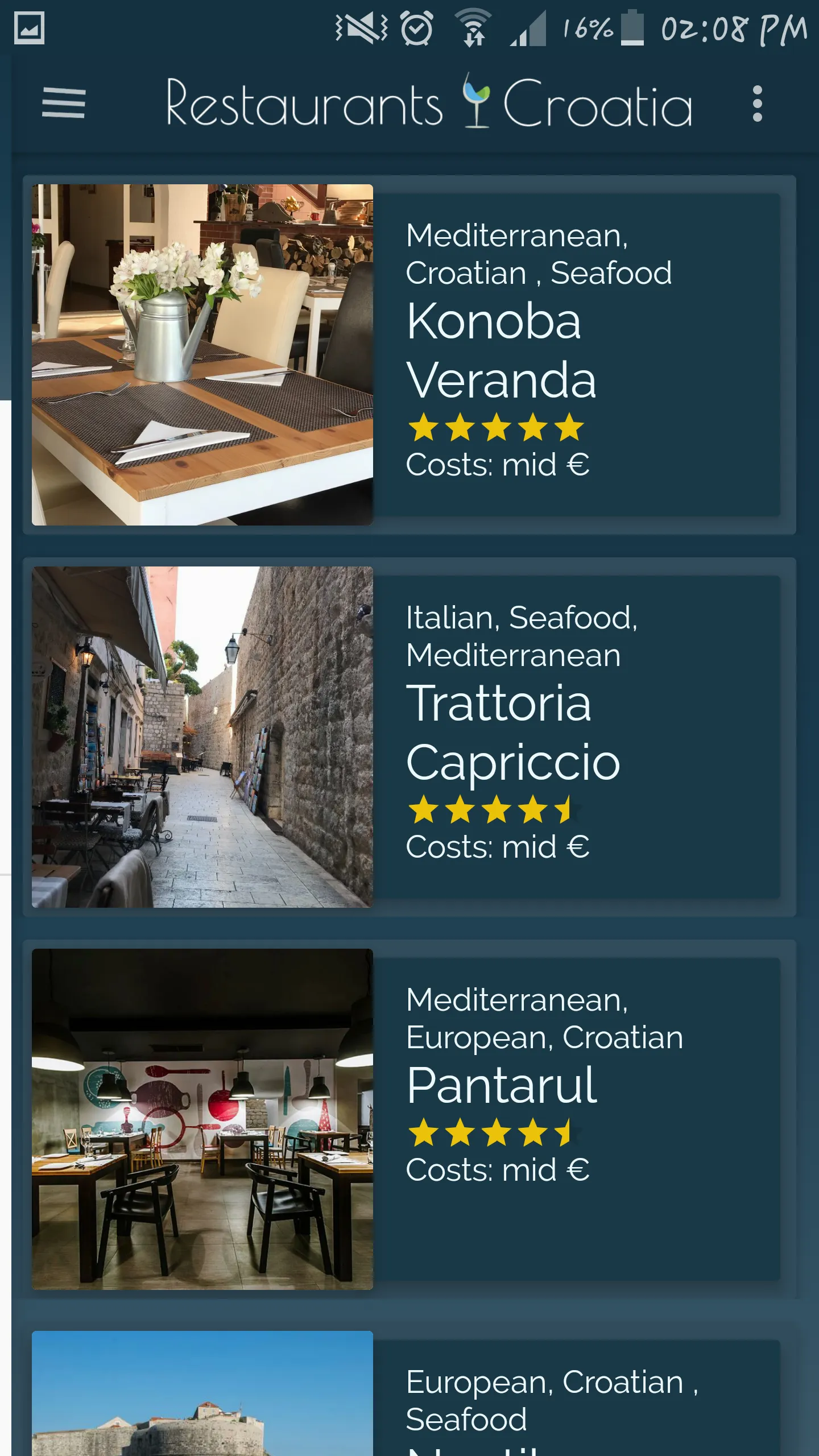 Best Restaurants in Croatia | Indus Appstore | Screenshot