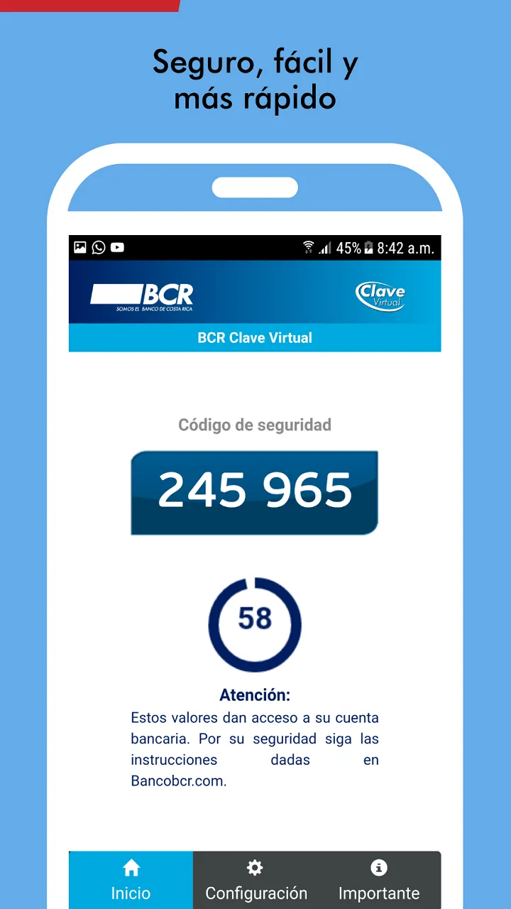 BCR Clave Virtual | Indus Appstore | Screenshot