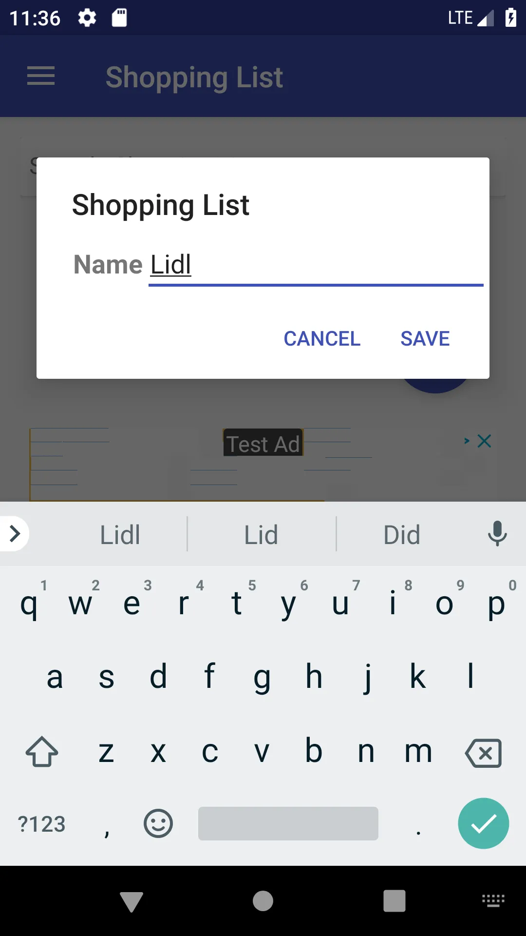 Shopping List | Indus Appstore | Screenshot