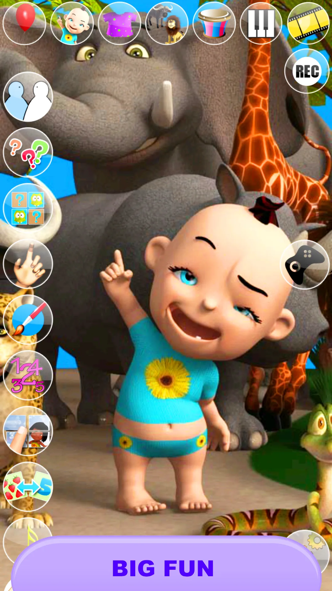 Talking Baby Babsy At The Zoo | Indus Appstore | Screenshot