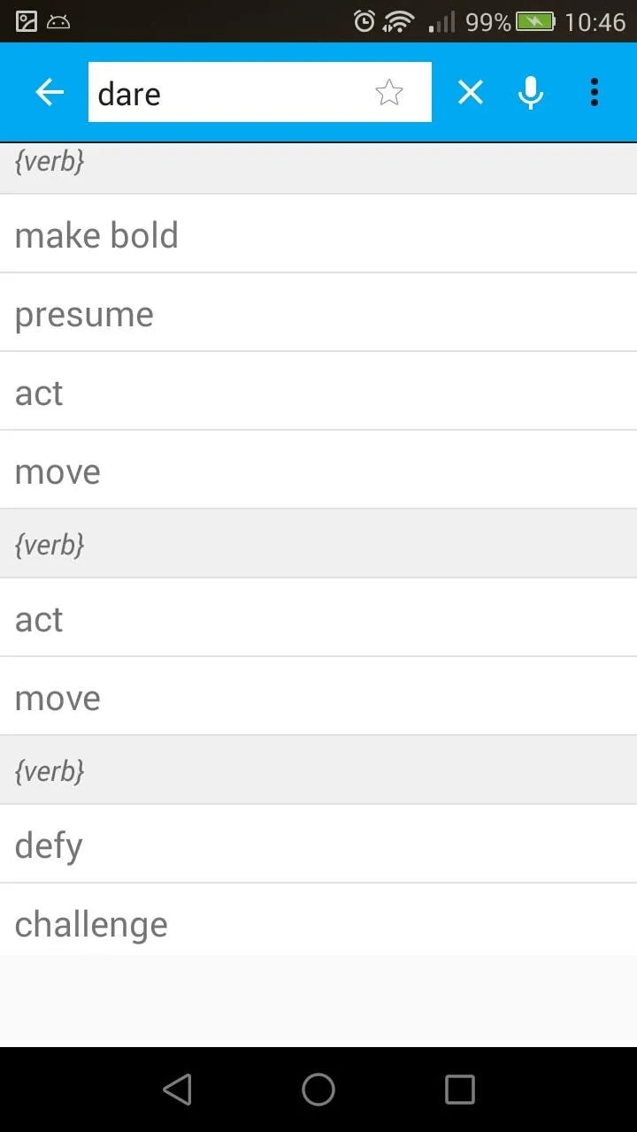 English Synonyms / Thesaurus | Indus Appstore | Screenshot