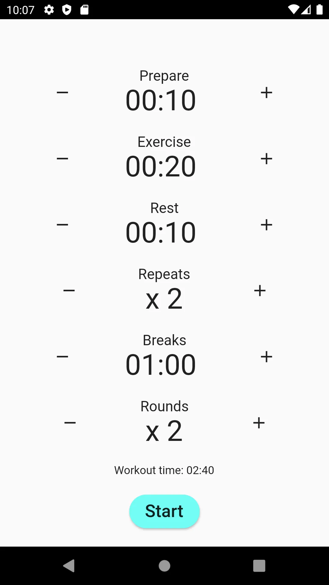 Tabata Timer | Indus Appstore | Screenshot