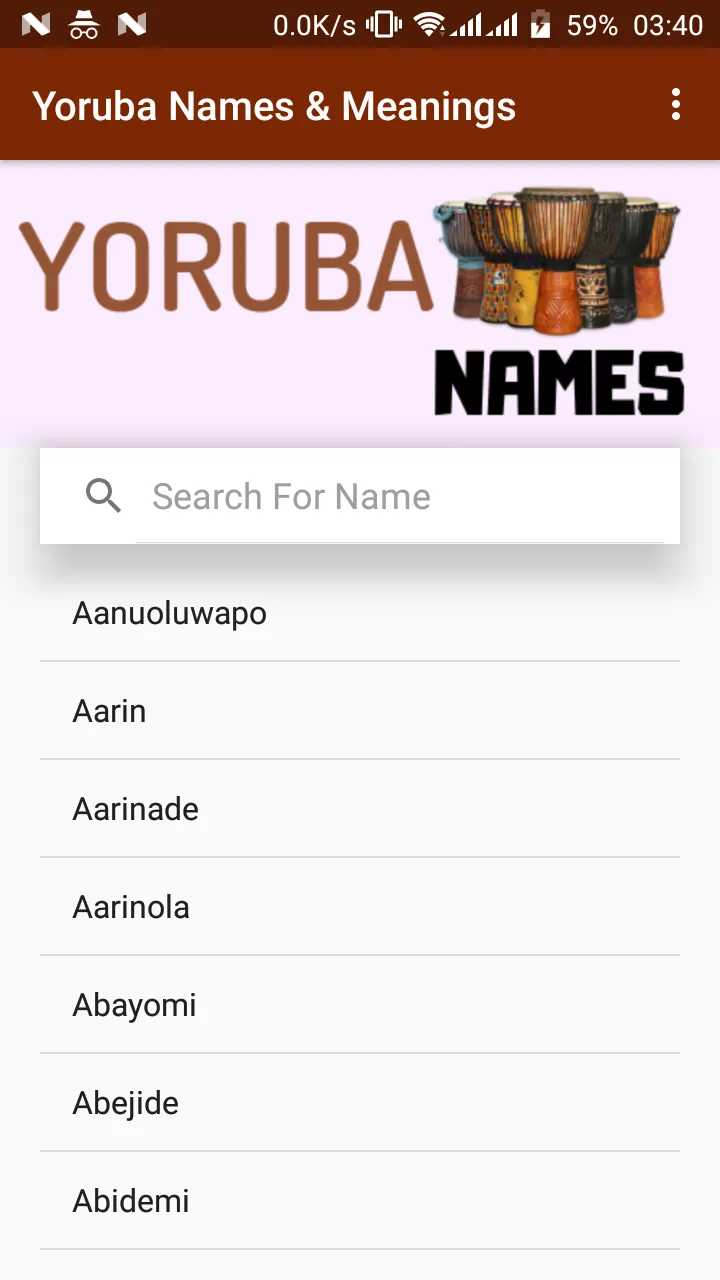 Yoruba Names and Meanings | Indus Appstore | Screenshot