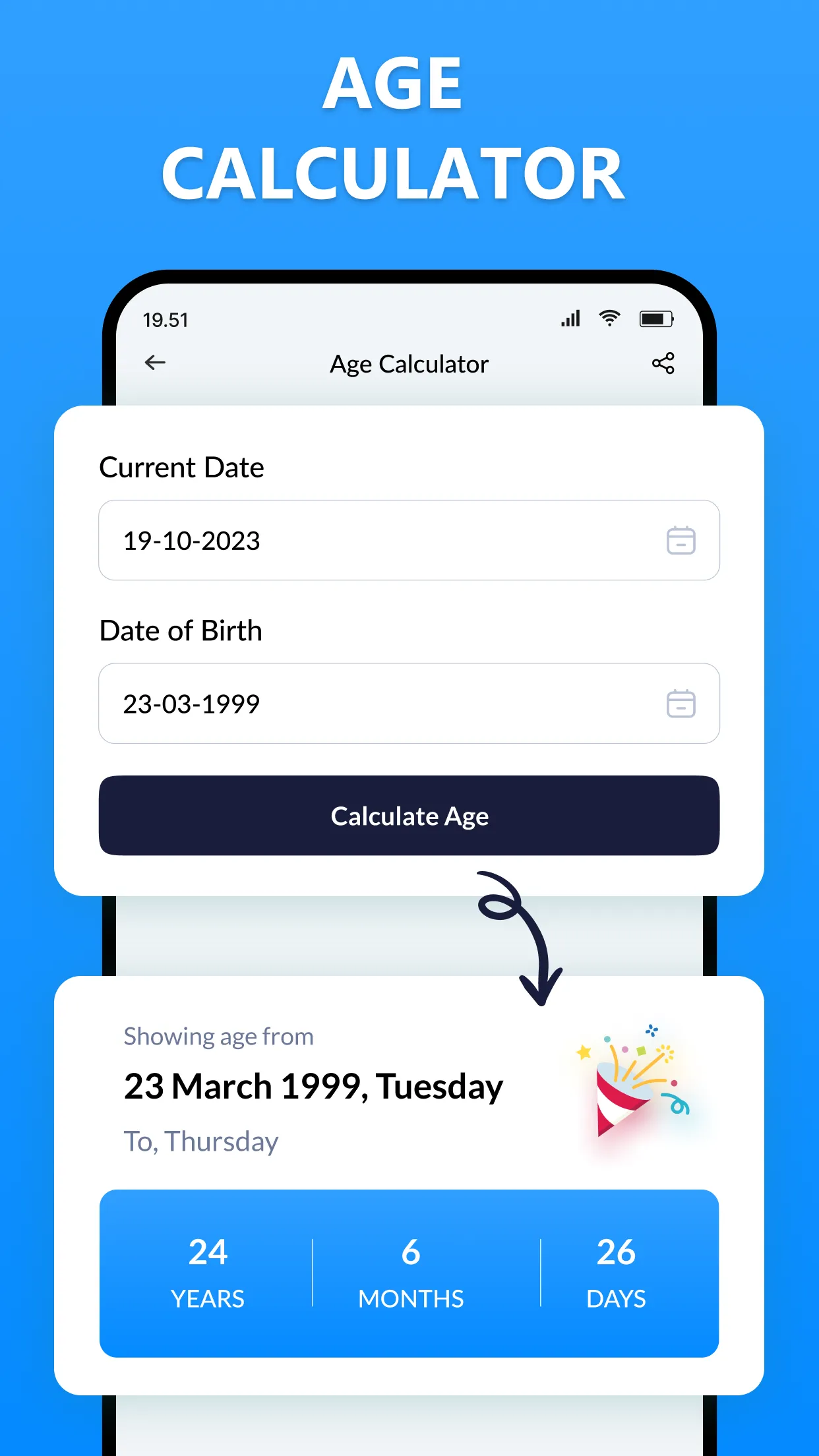 Age Calculator: Bday Countdown | Indus Appstore | Screenshot