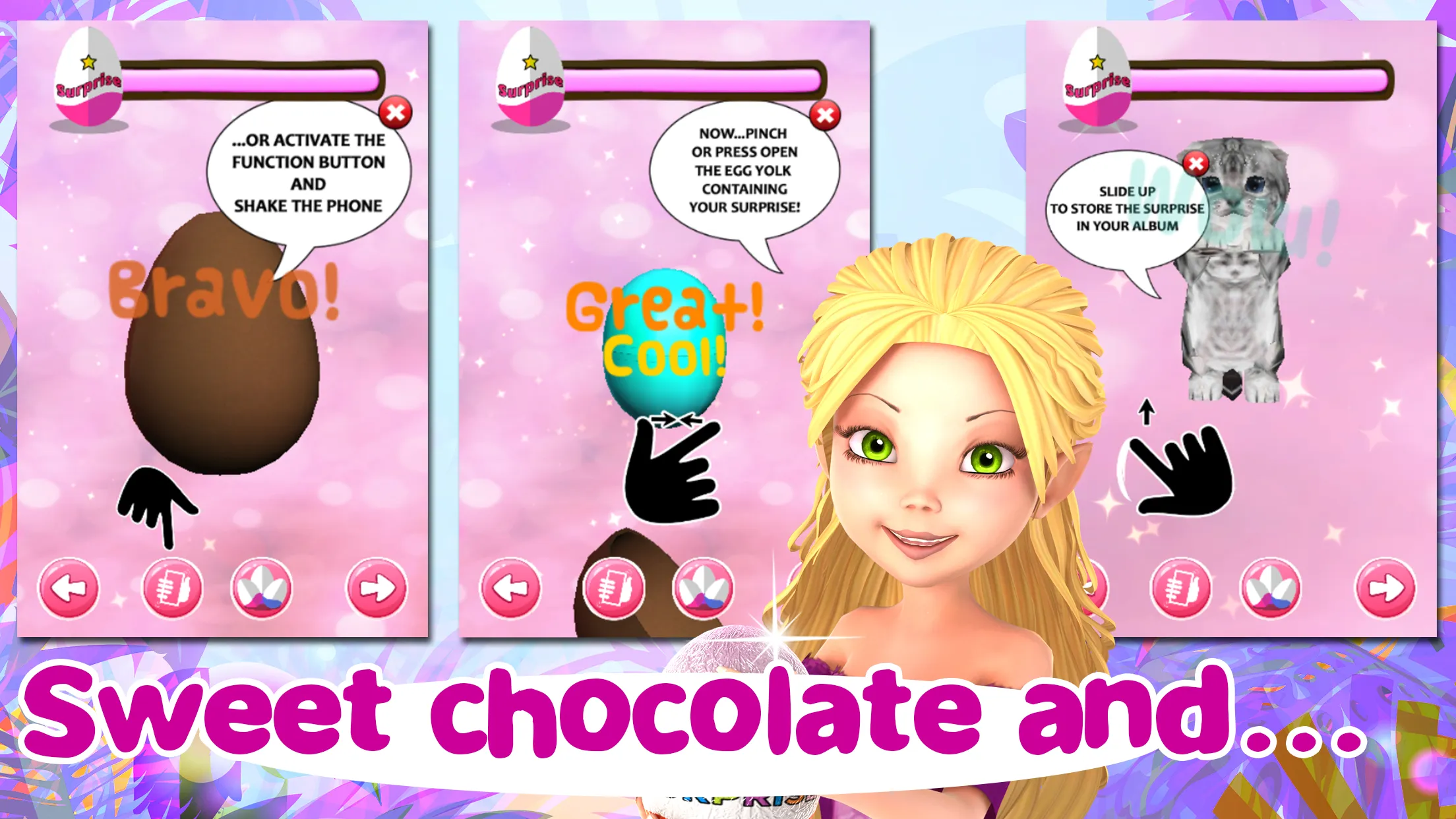 Princess Unicorn Surprise Eggs | Indus Appstore | Screenshot