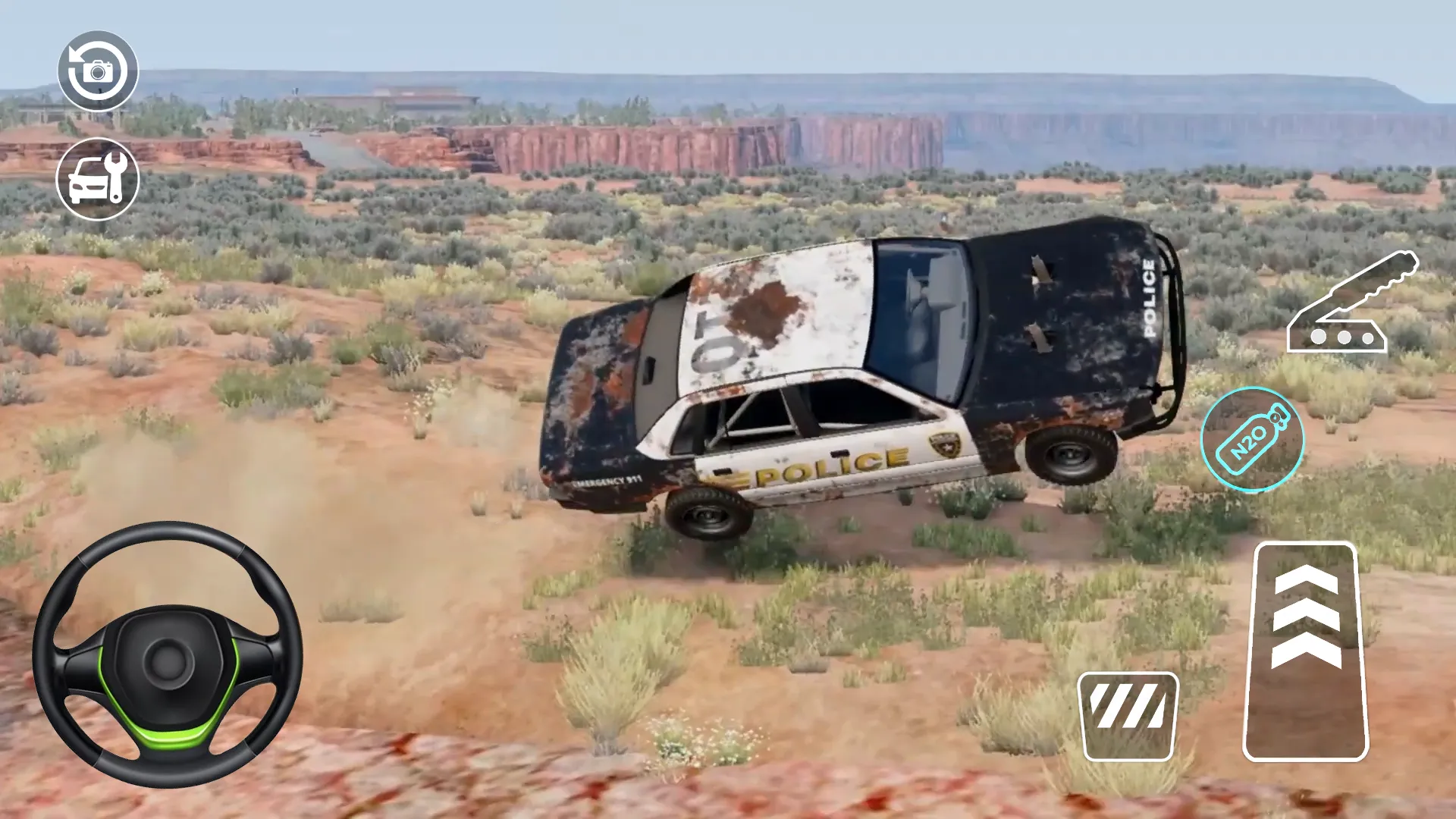 Jumping Car Damage Test Game | Indus Appstore | Screenshot