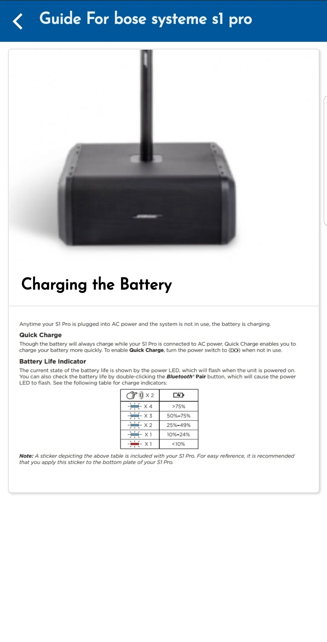 Guide For bose systeme s1 pro | Indus Appstore | Screenshot