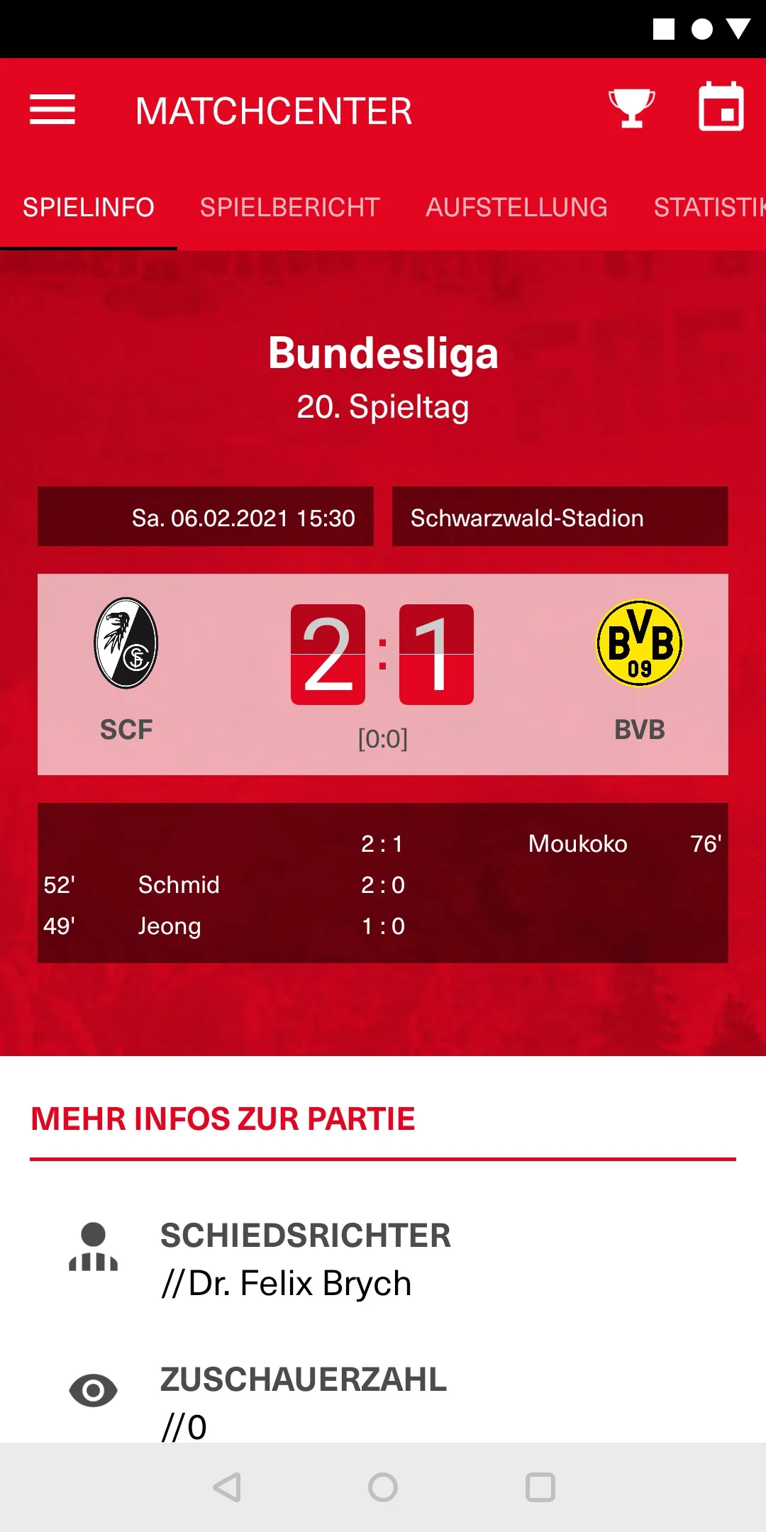 SC Freiburg | Indus Appstore | Screenshot