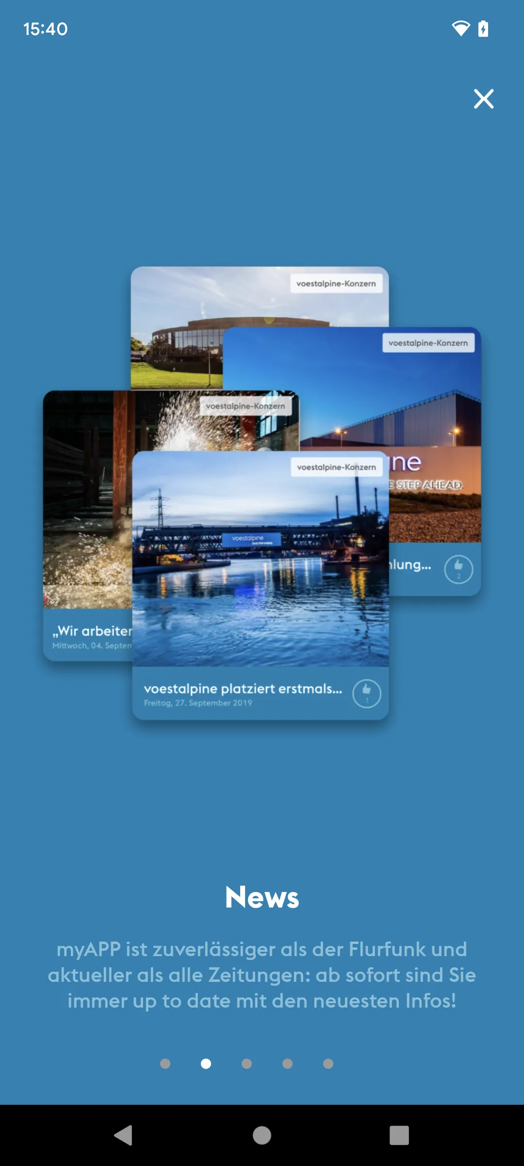 voestalpine myAPP | Indus Appstore | Screenshot