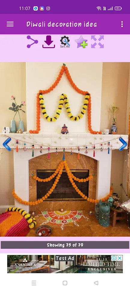 Diwali Decoration Idea Gallery | Indus Appstore | Screenshot