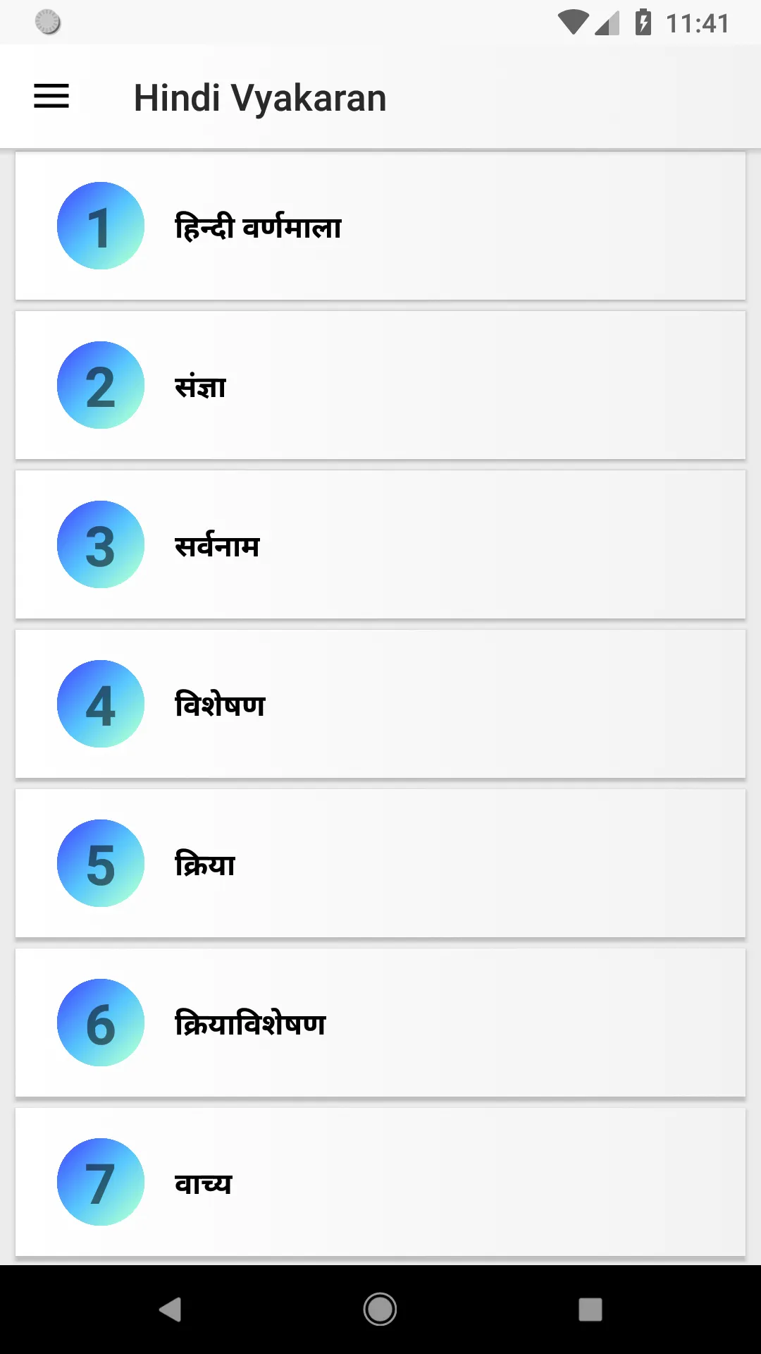 हिंदी व्याकरण (Hindi Grammar) | Indus Appstore | Screenshot