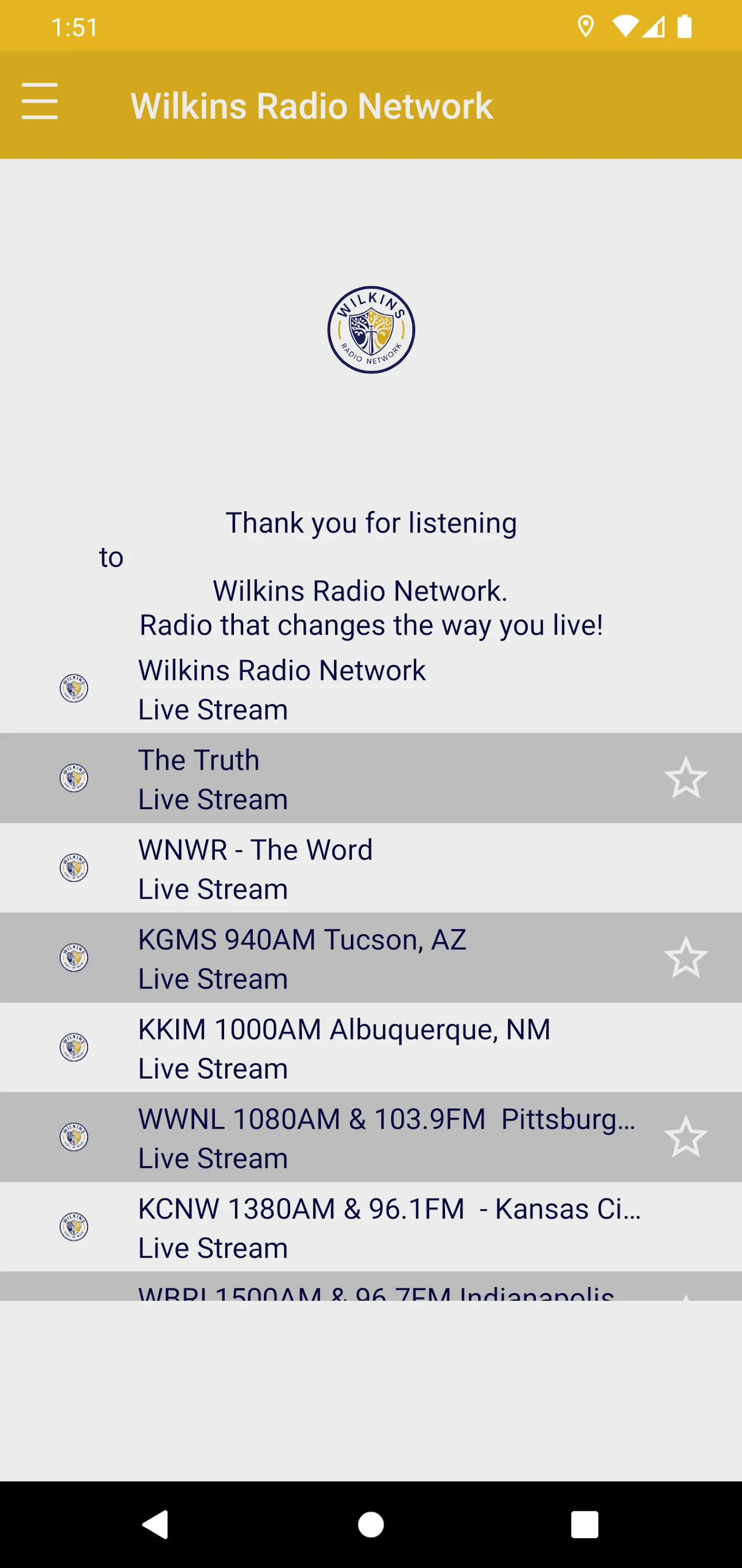 Wilkins Radio Network | Indus Appstore | Screenshot