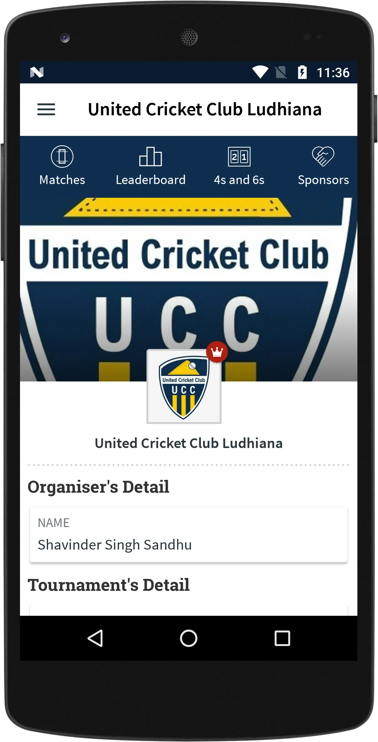 United Cricket Club Ludhiana | Indus Appstore | Screenshot